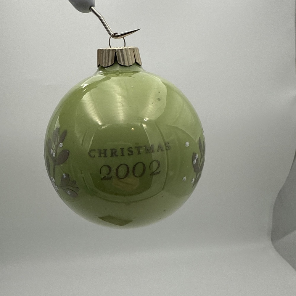 Martha Stewart 2002 Christmas Favorites Ornament Green/Silver Floral VTG NIB - Picture 7 of 7